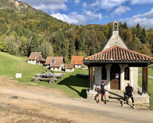 Il panorama verde dei Casolari di Pani