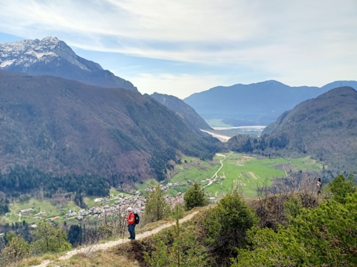 La piana di Illegio vista dal Giaideit